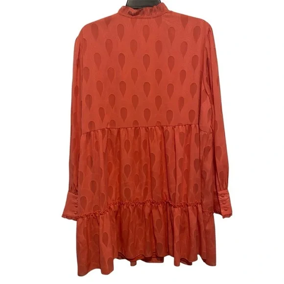 Ophelia Roe Women’s Tunic Blouse Size 2X Boho Flowy Peasant Tiered - Picture 2 of 12